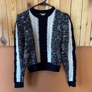 Jason Wu Blue and White Patterned Sweater